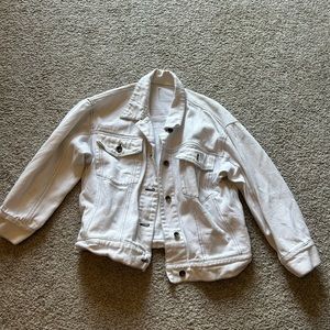 White jean jacket